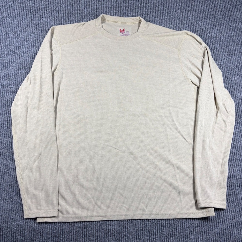 Drifire Shirt Mens XL Long Sleeve Sand Tan Flame Resistant FR Base Layer USA